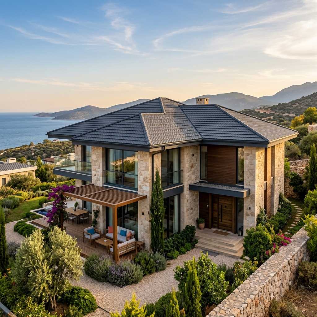 Premium Metal Kiremit Villa Çatı Uygulaması